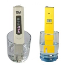 Çift Fonksiyonlu Tds ve Ph Ölçüm Kalemi Seti, Su Analiz Cihazı