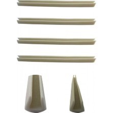 Esranın Dünyası 4 Adet Beyaz Kapı Altı Isı Yalıtımı Süngeri Kapı Altı Rüzgarlığı U Şekilli Geçmeli St