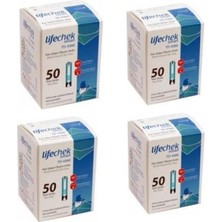 UltraNova Lifechek Smart TD-4360 Kan Şekeri Ölçüm Stribi 50 Adet (4 Paket, 2 Yıl)