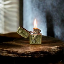 MRY Kabartma Zippo Benzinli Çakmak Tabanca