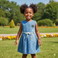 Elayza Minigirls Kız Çocuk Kot Elbise İlkbahar & Yaz Bayramlık