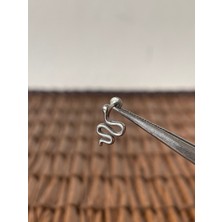 Aida Jewelss 316 L Cerrahi Çelik Sade Yılan Çelik Tragus Helix Piercing