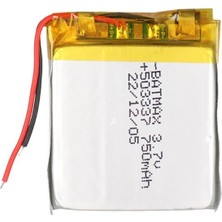Starseven 503337 3.7V 750MAH Lityum Polimer (Li-Po) Batarya Ciklet