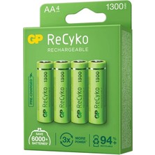Starseven Gp Recyko 1300 Nı-Mh R6 Şarjlı Aa 4'lü Kalem