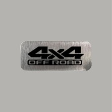 CRF Reklam Promosyon Matbaa 4x4 Offroad Metal Etiket 3x7 cm Arkası Yapışkanlı 1 Adet