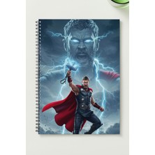 Black-One Thor A5 Metal Spiralli Çizgisiz Sert Kapak Thor defter