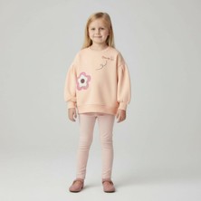 Kız Çocukları Için Rahat Kalıp 3 Iplik Sweat