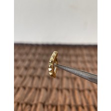 Aida Jewelss 316 L Cerrahi Çelik Piramit Altın Göbek Piercing