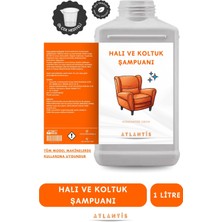 Atlantis Makine Kimya Temizlik Halı ve Koltuk Yıkama Makinesi Şampuanı 1 Litre (Ayarlanmış Köpük Oranı)
