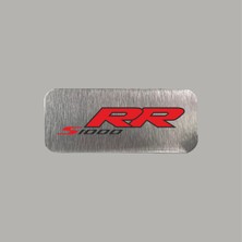 CRF Reklam Promosyon Matbaa Bmw S 1000 Rr Metal Etiket 3x7 cm Arkası Yapışkanlı 1 Adet