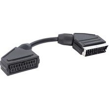 Starseven Scart Scart Erkek-Dişi Kablo 20 cm Elektromer