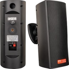 Starseven Mv-26 2x7,5 cm 50W 3 Yollu Siyah Sütun Hat Trafolu Hoparlör 2'li Takım