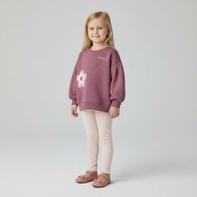 Kiz Çocuklari Içi̇n Rahat Kalip 3 Ipli̇k Sweat