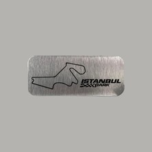 CRF Reklam Promosyon Matbaa Metal Istanbul Park Haritası Etiketi Arkası Yapışkanlı 3x7 cm 1 Adet