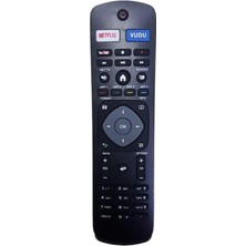 Starseven Phılıps NH500UP Netflıx-Vudu-Youtube Tuşlu LED LCD Tv Kumandası