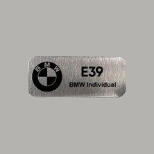 CRF Reklam Promosyon Matbaa Bmw E39 Metal Etiket 3x7 cm Arkası Yapışkanlı 1 Adet