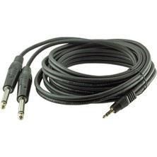 Starseven 3.5 mm E-2x6.3mm Mono Erkek Kablo 3 Metre