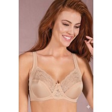 Yeni İnci Kadın Dantelli Süngersiz Balenli Toparlayıcı Sütyen 1635