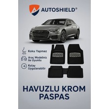 Audi A7 Serisi Tüm Modeller Ile Uyumlu Universal Derin Havuzlu Paspas Krom Karbon