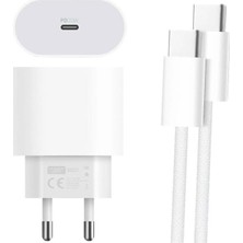 Starseven RXS27 20W Type-C Şarj Adaptörü - Kablo Seti (Apple 15 Pro-Pro Uyumlu)