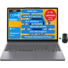 Lenovo Ideapad Slim 3 15IRH10 Intel Core I5-13420H 24GB 512GB SSD 15.3" Wuxga IPS Windows 11 Home 83K10016TR Taşınabilir Bilgisayar - Lenovo Mouse Wz3