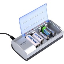 Starseven Beston BST-C821BW Aa-Aaa C-D 9 Volt - Sc Tüm Boylar Için Şarj Cihazı