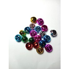 Be Beauty 20 Adet 2,5 cm Karışık Renkli Metal Jingle Bells Basık Çan Zil Yılbaşı Parti Süslemesi Için Mini Çan
