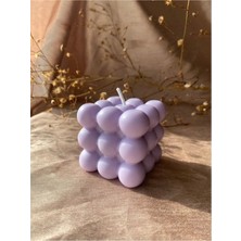 Modern Bubble Küp Mum Mor Dekoratif Mum 1 Adet
