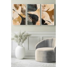 Kum ve Gölge Ezgileri 3’lü Kanvas Tablo