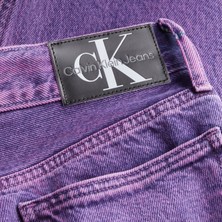 Calvin Klein Kadın Mor Calvin Klein Hıgh Rıse Straıght Kadın Mor Kot Pantolon