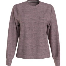 Calvin Klein Kadın Kahverengi Calvin Klein L/s Sweatshırt Kadın Kahverengi Sweatshirt