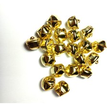 Seçilir Altın Renkli 20 Adet 2,5 cm Metal Jingle Bells Basık Çan Zil Yılbaşı Parti Süslemesi Için Mini Çan