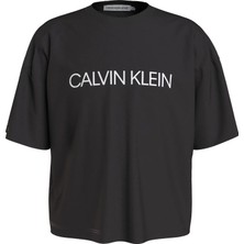 Calvin Klein Kadın Siyah Calvin Klein Instıtutıonal Logo B Kadın Siyah T-Shirt