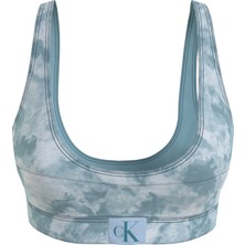 Calvin Klein Kadın Mavi Calvin Klein Bralette-Rp-Prınt Kadın Mavi Bikini Üstü