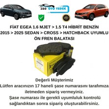 Kale 22476 Fiat Egea Ön Fren Balatası 1.6 Mjet > 1.5 T4 Hibrit