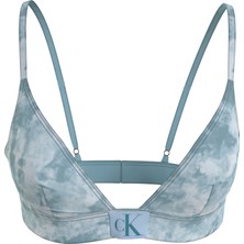Calvin Klein Kadın Mavi Calvin Klein Fıxed Trıangle-Rp-Pr Kadın Mavi Bikini Üstü