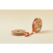 SHC4200 Biye Saten Katlı 072 Kahverengi 2 cm 25 Metre Polyester