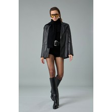 Deri Blazer Ceket