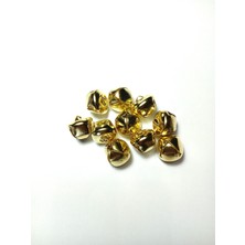 Seçilir Altın Renkli 10 Adet 2,5 cm Metal Jingle Bells Basık Çan Zil Yılbaşı Parti Süslemesi Için Mini Çan