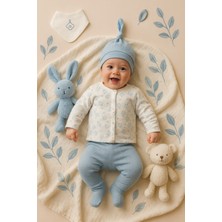 Ozz Baby Erkek Bebek 0-3 Ay Hastane Çıkış Zıbın Seti Yenidoğan Yeni Nesil