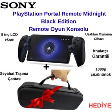 Sony Playstation Portal Remote ,midnight Black Edition+ Seyahat Taşıma  Çantası