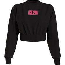 Calvin Klein Kadın Siyah Calvin Klein L/s Sweatshırt Kadın Siyah Sweatshirt
