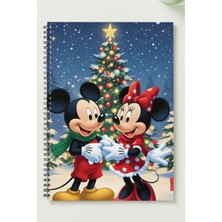 Black-One Yeniyıl (Yılbaşı Temalı)  A5 Metal Spiralli Çizgisiz Sert Kapak Yeniyıl (Yılbaşı Temalı)  defter