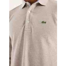 Lacoste Polo Uzun Kol Açık Bej Regular Fit