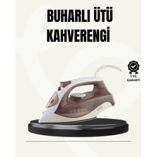 Zero Land Mtxdpn Buharlı Ütü 2200W Seramik Taban 300 ml Kahverengi Dikey Ütüleme