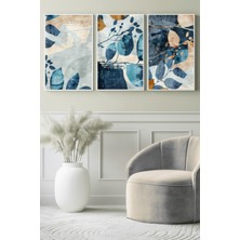 Mavi Dalların Şarkısı 3’lü Kanvas Tablo