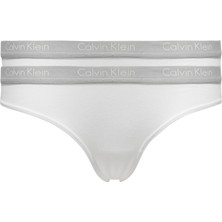 Calvin Klein Kadın Beyaz Calvin Klein 2pk Thong Kadın Beyaz Tanga Set