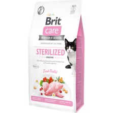 Mtxdpn Brit Care 2 kg Kısırlaştırılmış Hassas Kediler Için, Tahılsız, Hipoalerjenik Taze Tavşan Etli Kuru Mama