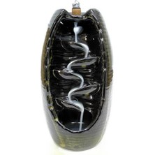 cosangroup Seramik Geri Akış Şelale Buhurdanlık – Konik Tütsü Uyumlu Dekoratif Tütsülük