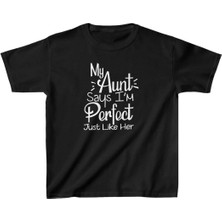 Giyim Center Unisex Çocuk Baskılı T-Shirt - Siyah